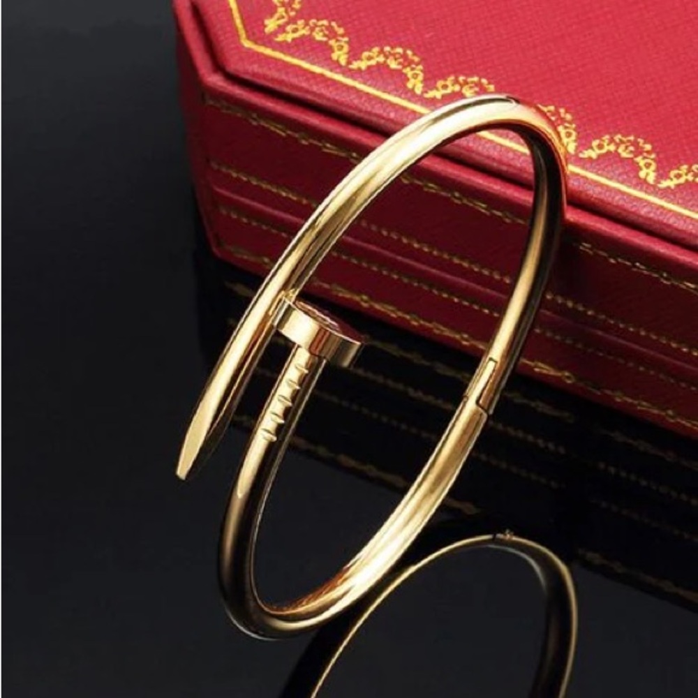 NEW stainless steel Nail cuff bangle bracelet - Picture 3 of 8